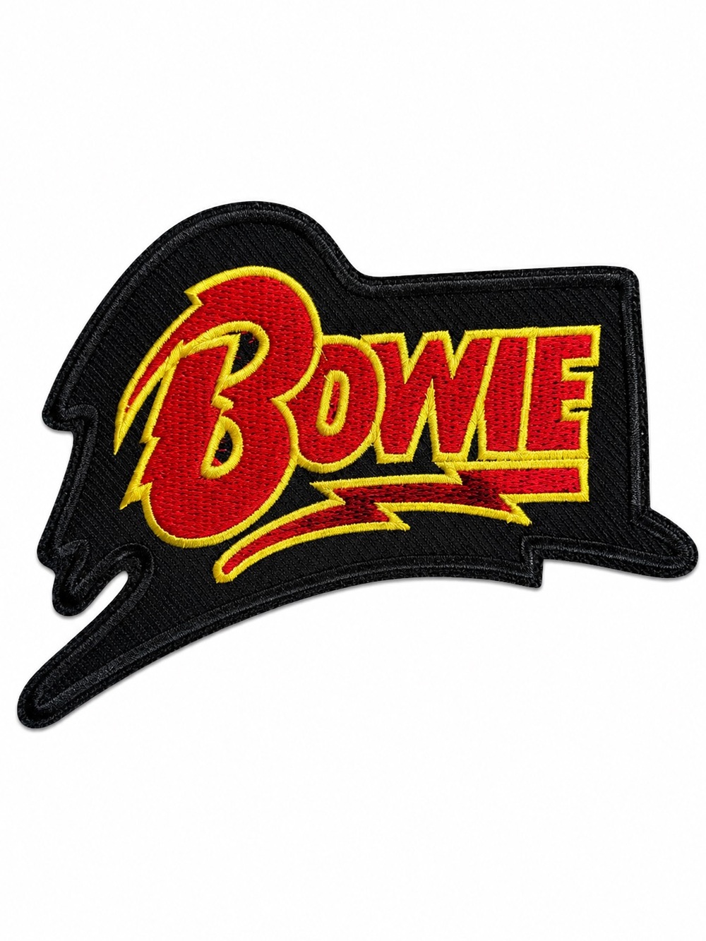 David Bowie Iron On Patch Embroidered Accessory Rock Music Glitter Glam Rock NEW